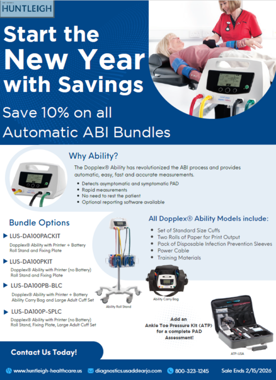 Dopplex® Ability Automatic ABI System - Huntleigh Healthcare - US